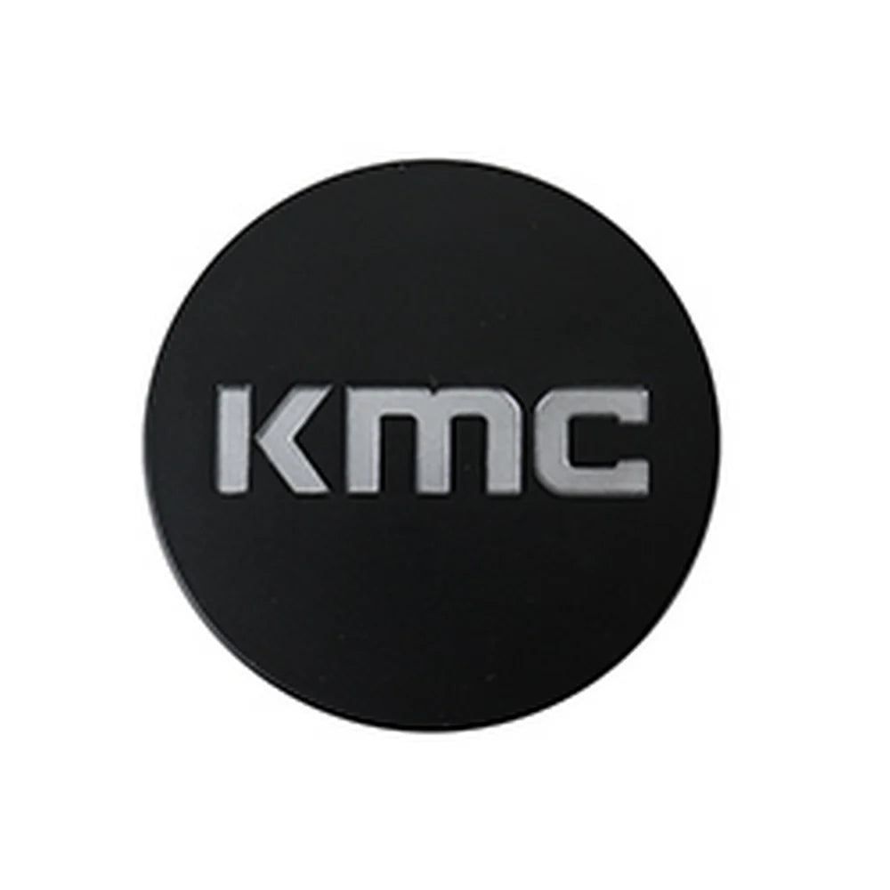 KMC KM700CAPB-SB satin black center cap shown for safe wheel-cap cleaning guidance