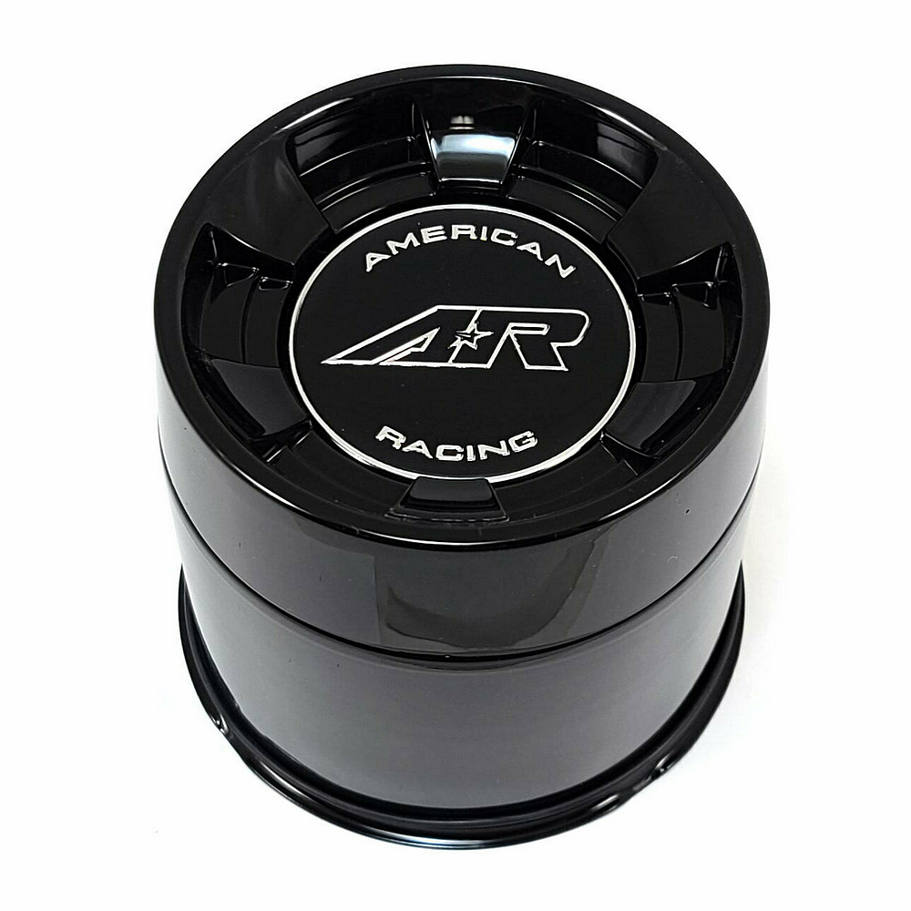 American Racing Black wheel center cap, part 1425003919