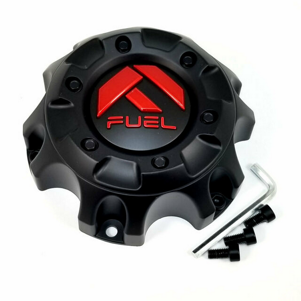 Fuel Matte Black wheel center cap, part 1001-58MBQ