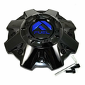 Fuel Gloss Black wheel center cap, part 1001-81GBK