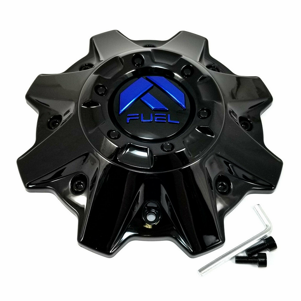Fuel Gloss Black wheel center cap, part 1001-83GBK