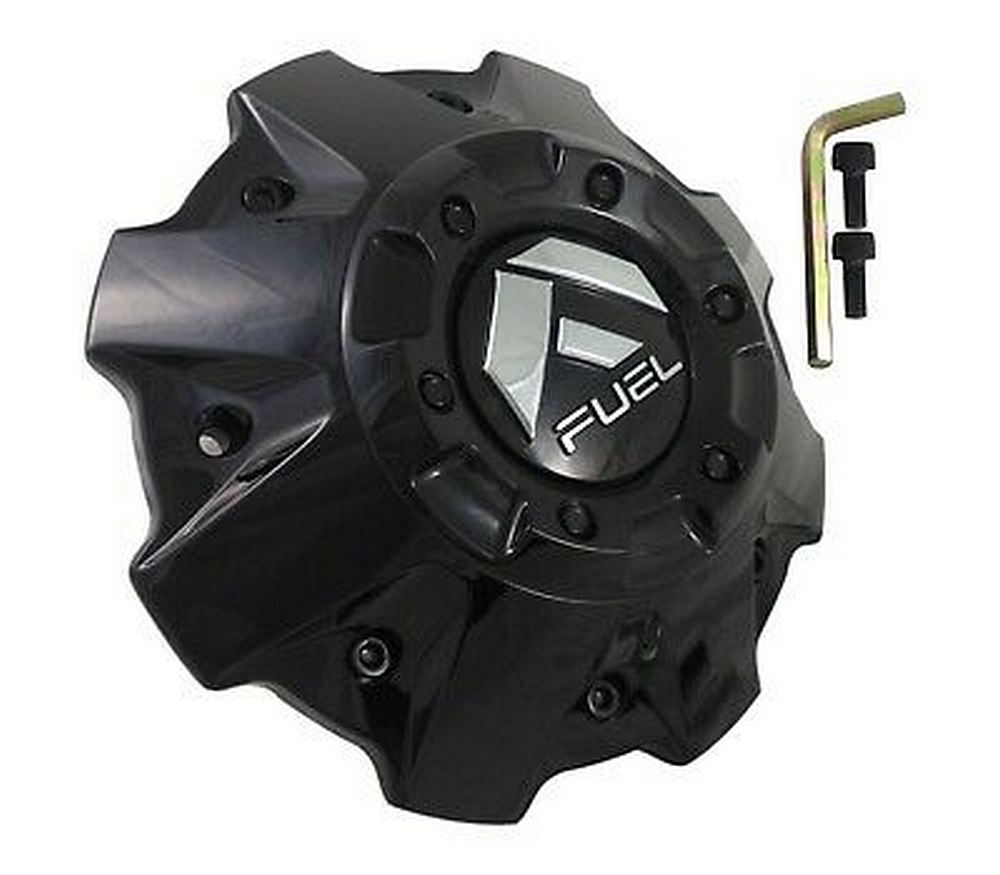 Fuel Gloss Black wheel center cap, part 1001-83GBR