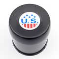 US Mag Black wheel center cap, part 1002-20-P4250-B