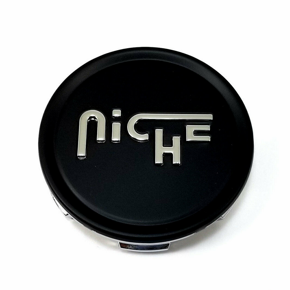 Niche Black wheel center cap, part 1003-22MBS