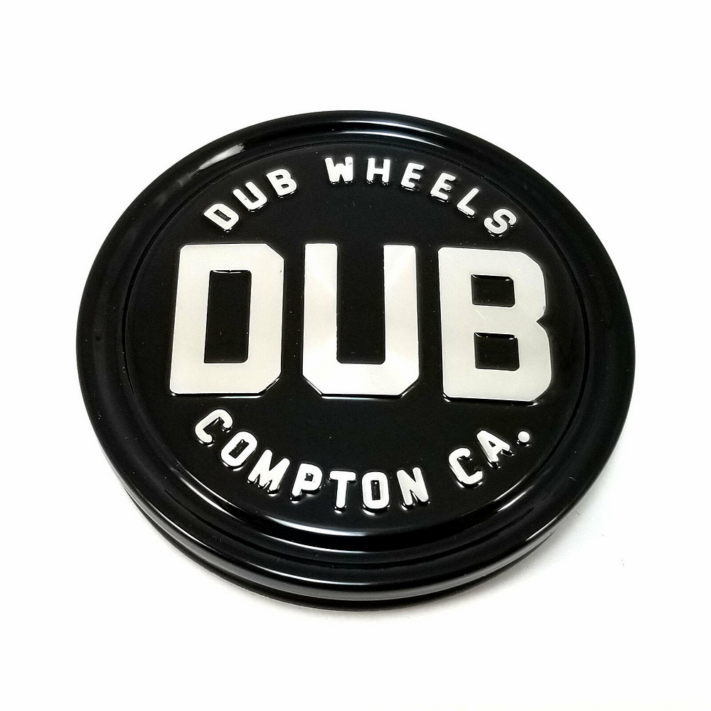 DUB Gloss Black wheel center cap, part 1003-95-04GB