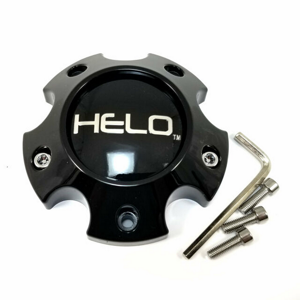 Helo Black wheel center cap, part 1079L121HE1GB-H34