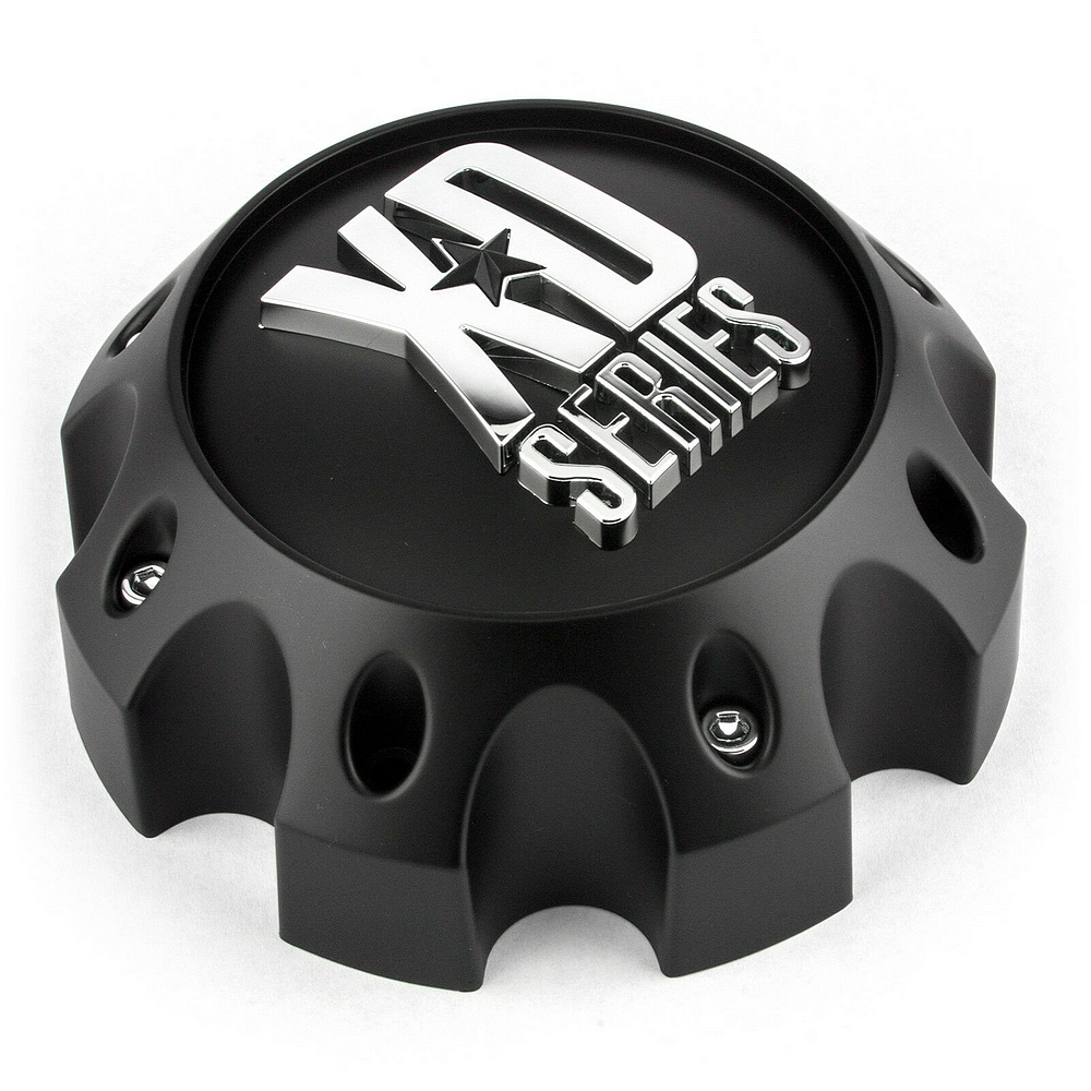 XD Matte Black wheel center cap, part 1079L140MB-H34