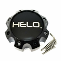 Helo Gloss Black wheel center cap, part 1079L170HE1GB-H67