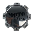 Moto Metal Gloss Black wheel center cap, part 1079L170MO4CH-H62