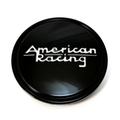 American Racing Gloss Black wheel center cap, part 1511S01