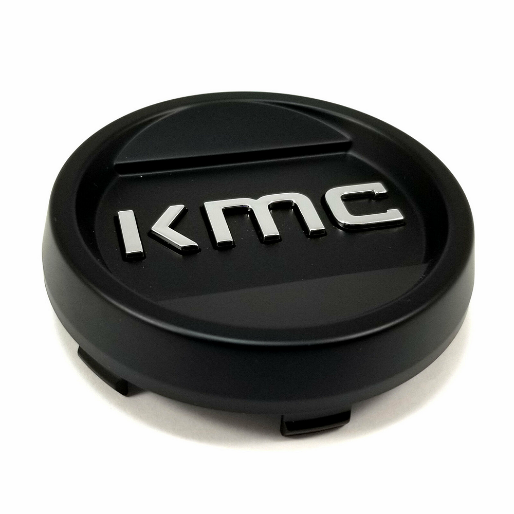 KMC Satin Black wheel center cap, part 1512S21