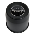 Pre-owned American Racing Satin Black wheel center cap, part 1515002SB