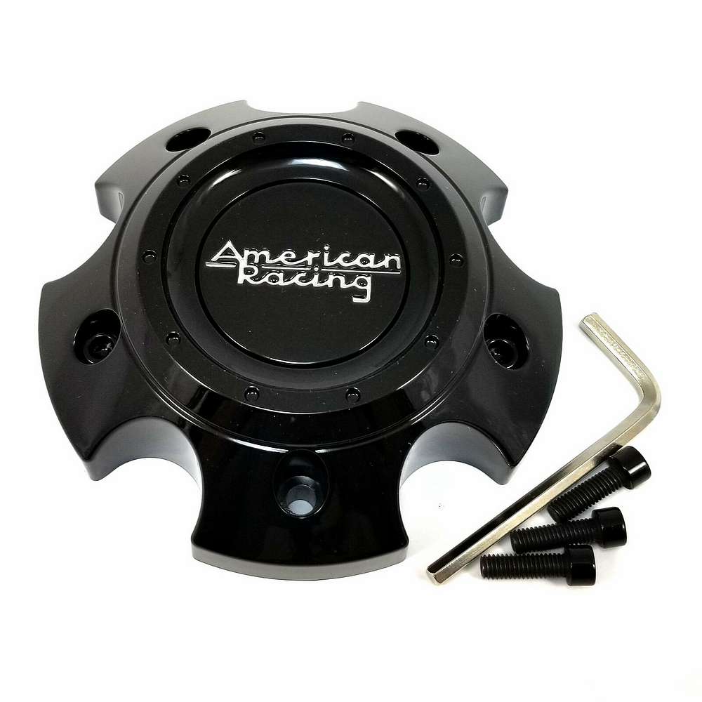 American Racing Gloss Black wheel center cap, part 1529S01