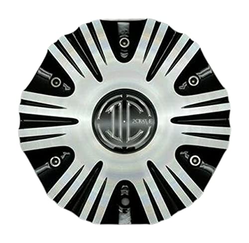2 Crave Black and Machined wheel center cap, part PD-CAPSX-P1028-AL