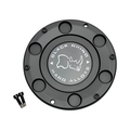 Black Rhino Hard Alloys Black wheel center cap, part CCBRDSTF