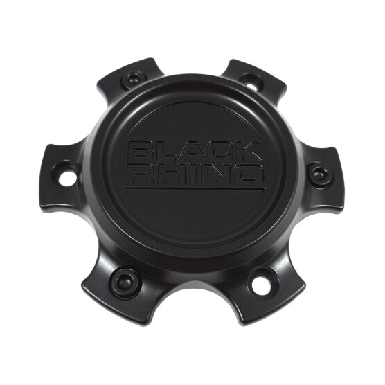 Black Rhino Hard Alloys Gloss Black wheel center cap, part CCBR46120SB