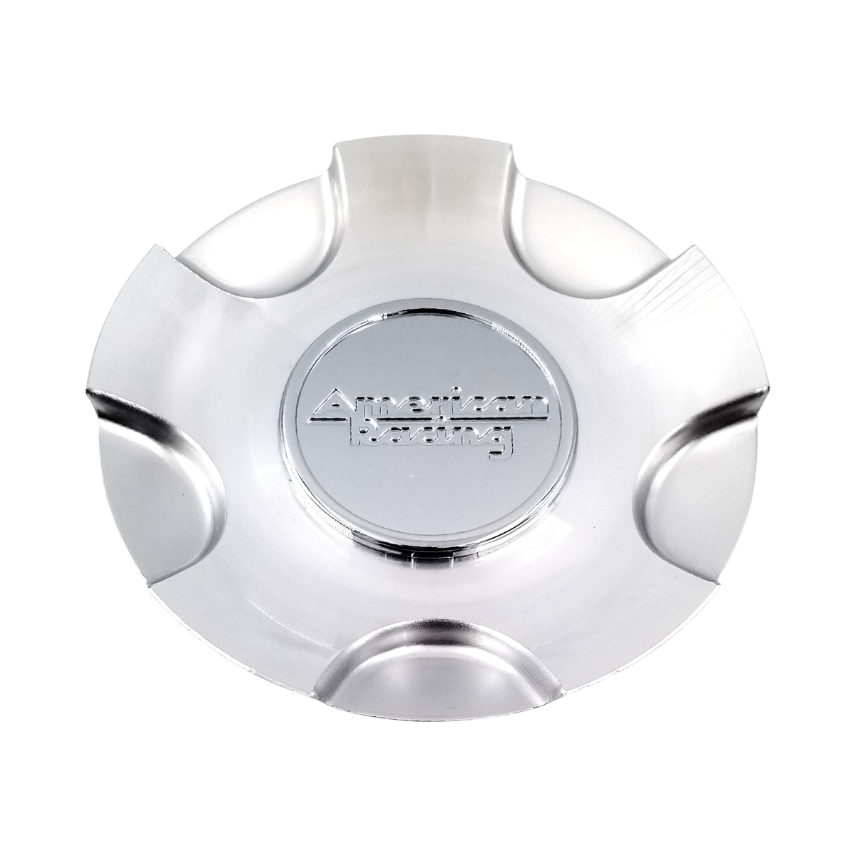 Pre-owned American Racing Silver Machined wheel center cap, part AR919CAPB-SM