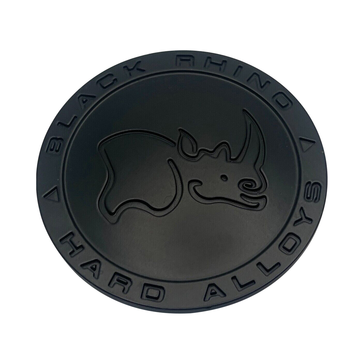 Black Rhino Hard Alloys Matte Black wheel center cap, part CCBRHACUVM