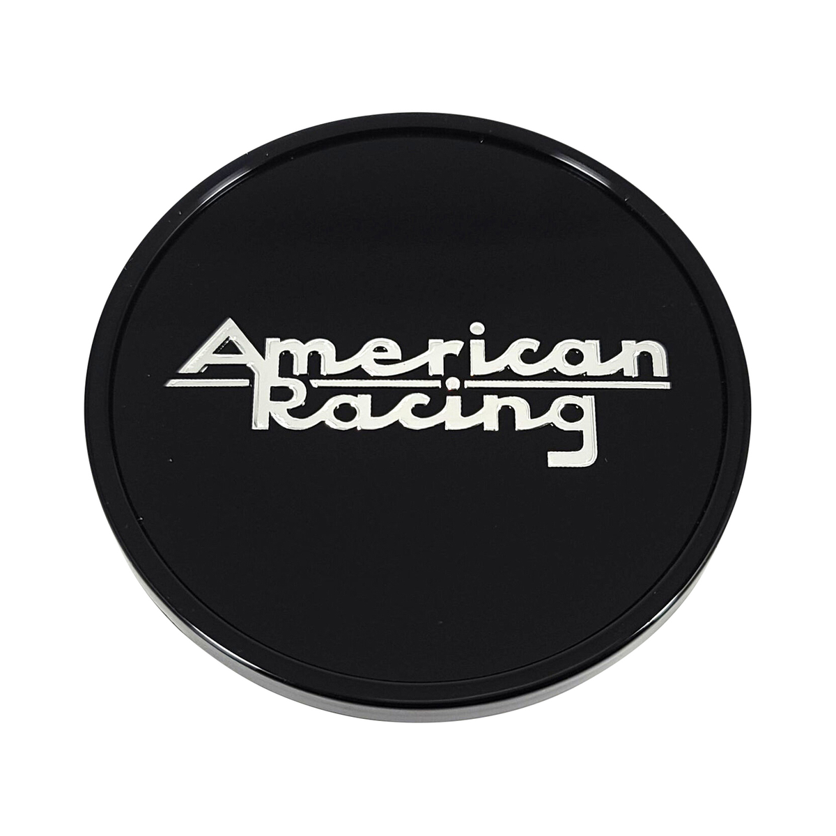 American Racing Gloss Black wheel center cap, part AR-966-GB