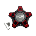 Moto Metal Satin Black wheel center cap, part M-945SB