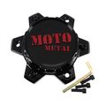 Moto Metal Gloss Black wheel center cap, part T805L145-6-H34-S2