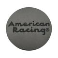American Racing Anthracite wheel center cap, part 490K57AR-S4