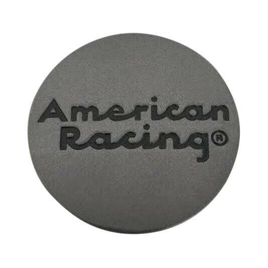 American Racing Anthracite wheel center cap, part 490K57AR-S4
