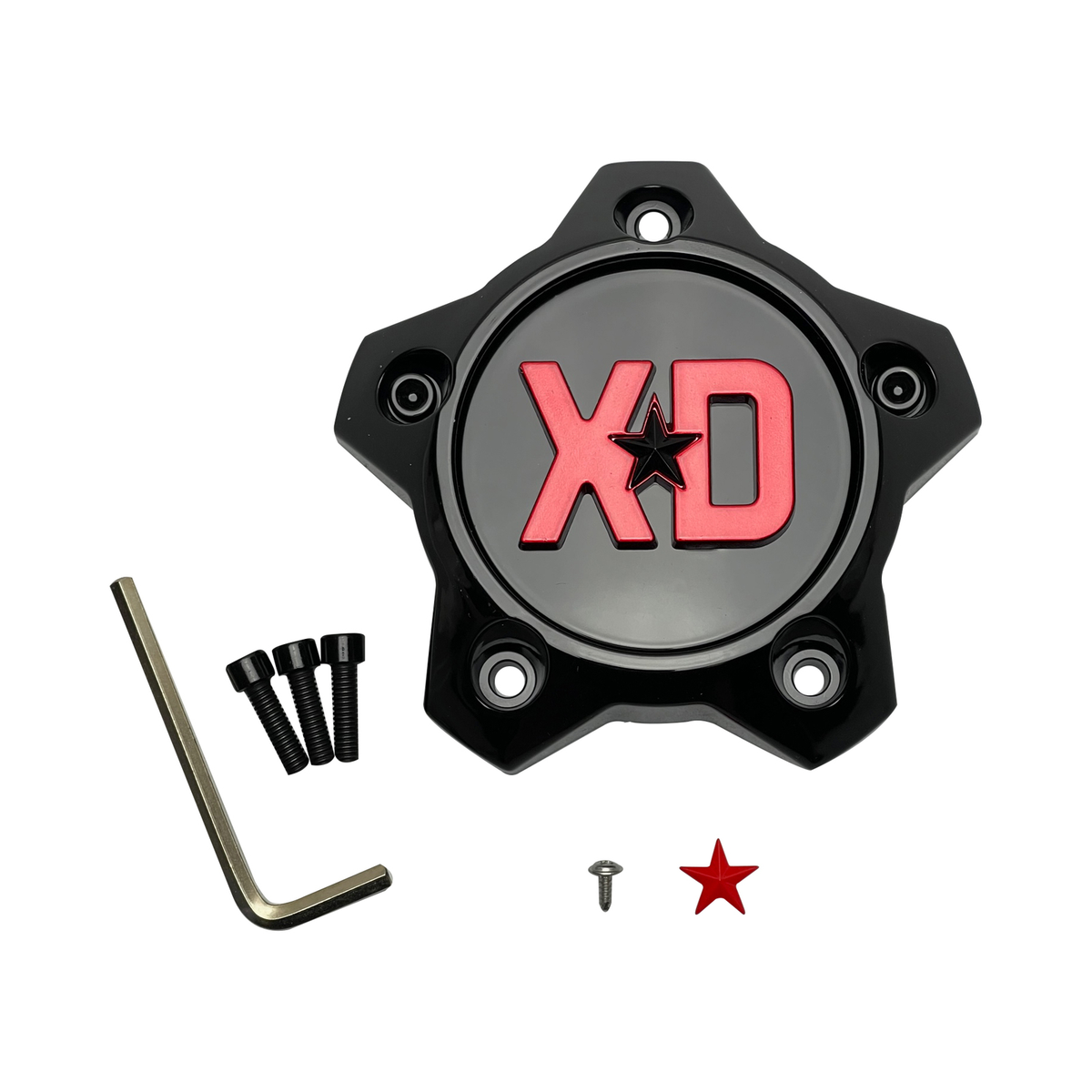 XD Gloss Black wheel center cap, part T167L1335S9-H34
