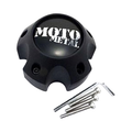 Moto Metal Satin Black wheel center cap, part 1079L145AMBMO1