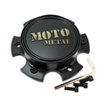 Moto Metal Satin Black wheel center cap, part T168L145-6-H30-S2