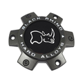 Black Rhino Hard Alloys Black wheel center cap, part CCBR3613540FG