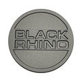 Black Rhino Hard Alloys Gunmetal wheel center cap, part CCBRPSC002MG