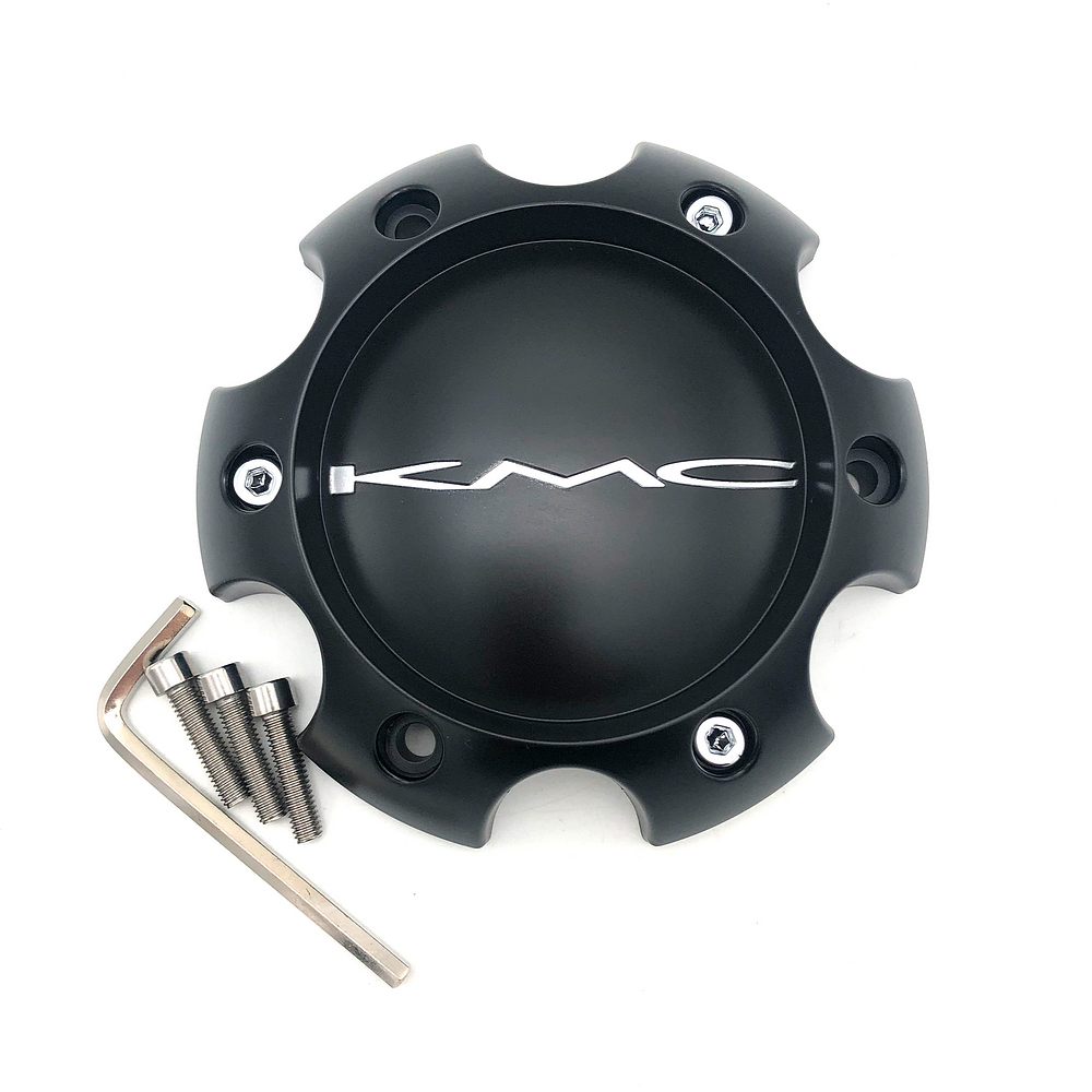 KMC Black wheel center cap, part 395B1396HYB003