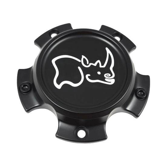 Black Rhino Hard Alloys Black wheel center cap, part CCBR65127MB