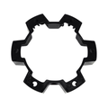 Black Rhino CCBR3SPACER6B 1-Inch Center Cap Spacer Kit | Gloss Black