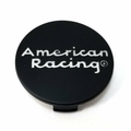 American Racing Black wheel center cap, part 490K57AR-S3