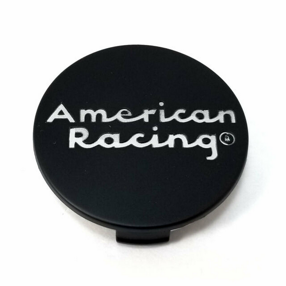 American Racing Black wheel center cap, part 490K57AR-S3