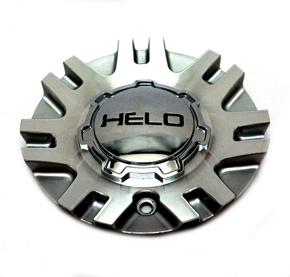 Helo Silver Machined wheel center cap, part 494L158SAL
