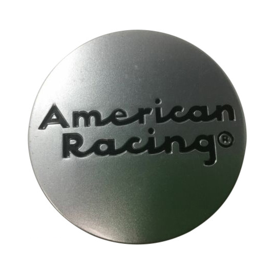 Pre-owned American Racing Silver wheel center cap, part 490K57AR-S2