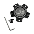Black Rhino Hard Alloys Flat Black wheel center cap, part CCBR35114110MBFLAT