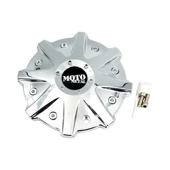 Moto Metal Chrome wheel center cap, part MO825L214CH