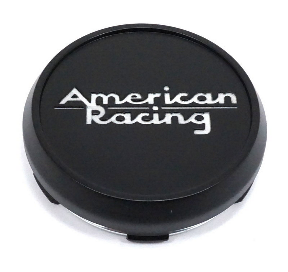 American Racing Satin Black wheel center cap, part 6220K74-SB