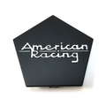 American Racing Satin Black wheel center cap, part AR922CAPB-SB