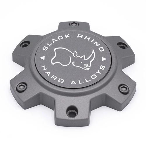 Black Rhino Hard Alloys wheel center cap, part CCBR613540MGFLAT