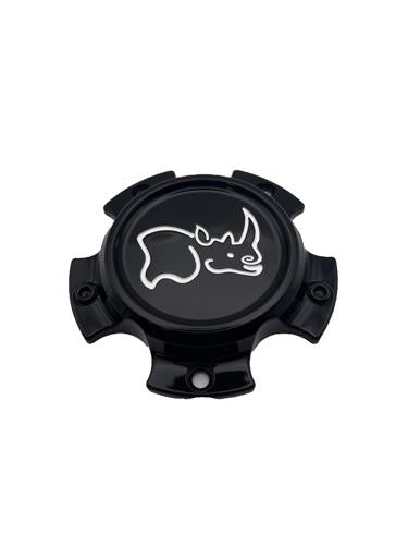 Black Rhino Hard Alloys Gloss Black wheel center cap, part CCBR65127GB