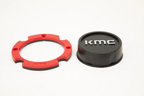 KMC Powersports Satin Black wheel center cap, part KS1CAP48-SB