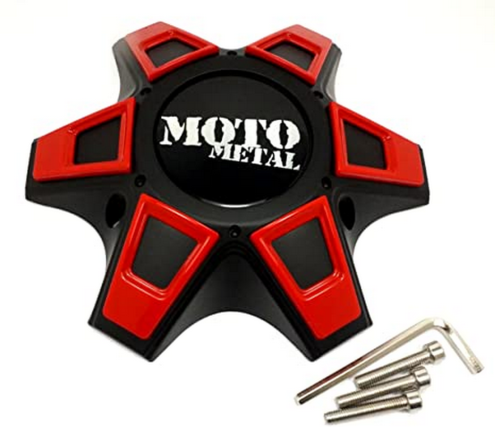 Moto Metal Satin Black wheel center cap, part M-946SB