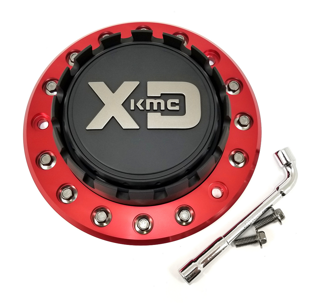 XD Red wheel center cap, part M1050RED-RING