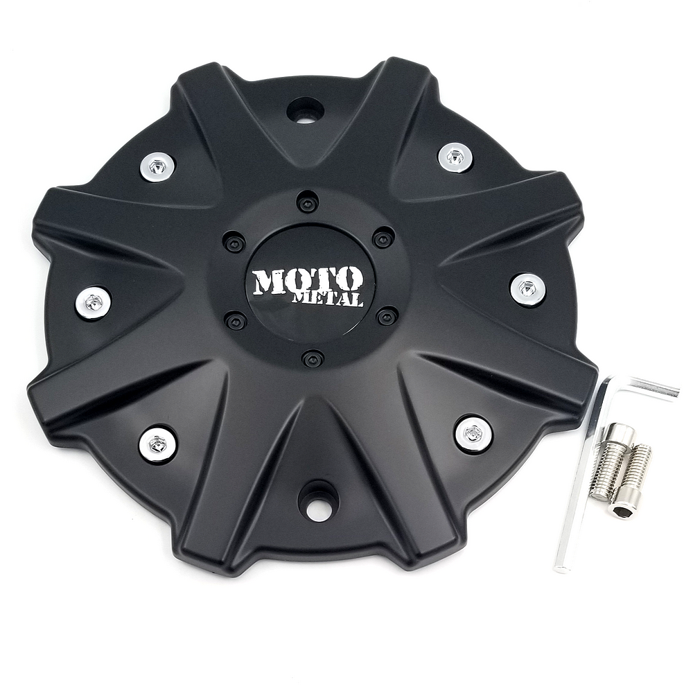 Moto Metal Gloss Black wheel center cap, part MO825L214SB