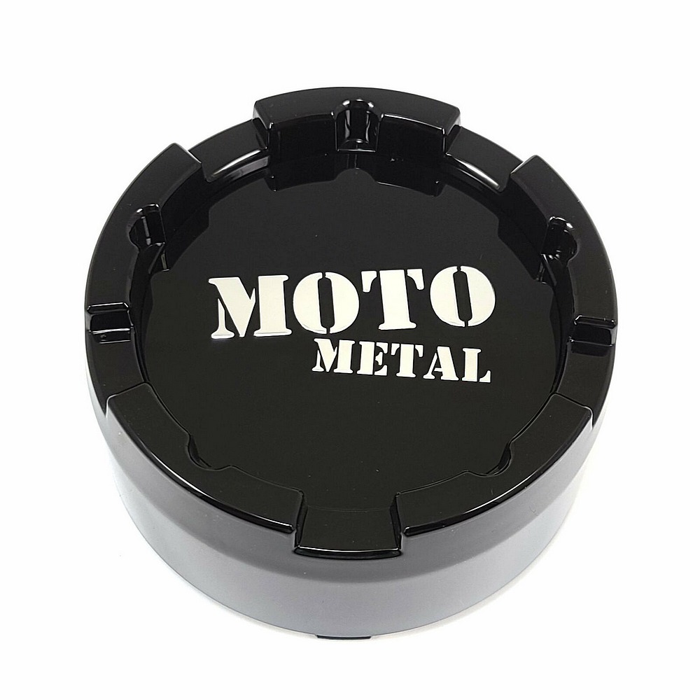 Moto Metal Gloss Black wheel center cap, part MO983CAPB3-GB